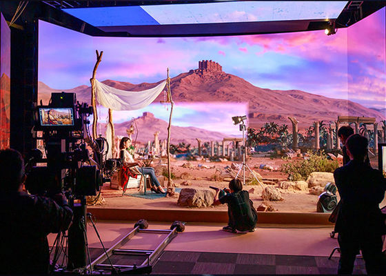 7680Хз Флиммакинг Виртуальная студия облегченная СР Хд привела видео- стену П1.95 П2.6 П2.5