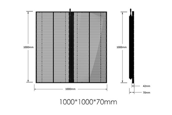 Сетка СИД стены полного цвета СМД П2.84 П20 высокой яркости крытая на открытом воздухе видео- стеклянная