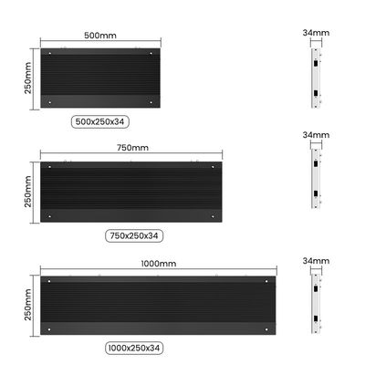 Алюминиевый шкаф Внутренний светодиодный экран P1.56 P1.95 P2.5 P2.6 P2.9 P3.91, 500x250/750x250/1000x250 мм для выставок и розничных дисплеев