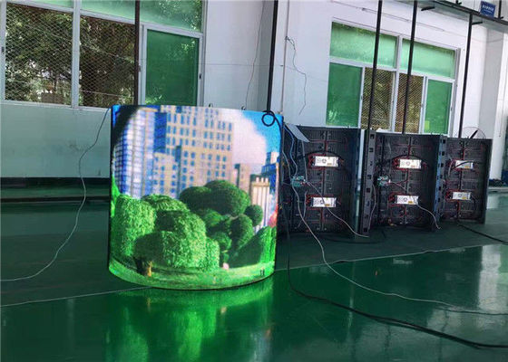 Сверхконтрастный гибкий цвет приведенный дисплея СИД пикселов 360 экрана 10мм занавеса полный