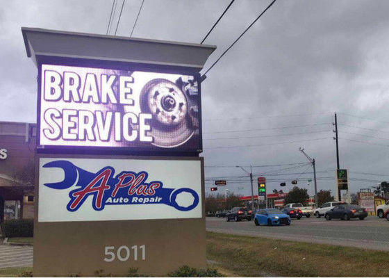 На открытом воздухе двойной бортовой передний дисплей СИД ХД доступа П4 с передним шкафом отверстия