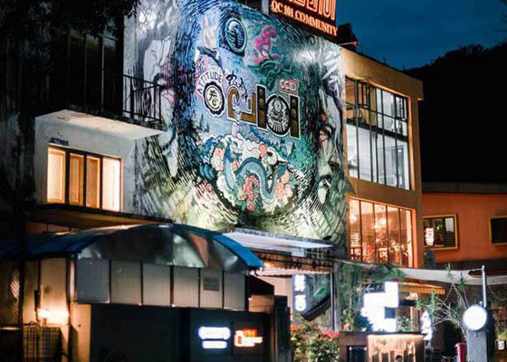 Тангаж 5000ниц пиксела стены 10мм дисплея СИД высокой яркости прозрачный видео-